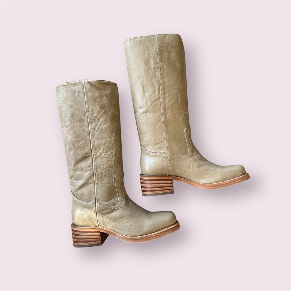 Frye Campus 14L Boots in Eucalyptus